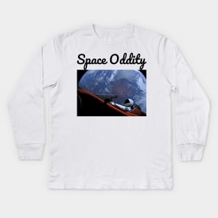 Starman Tesla Roadster SpaceX Tee | Space Oddity Kids Long Sleeve T-Shirt